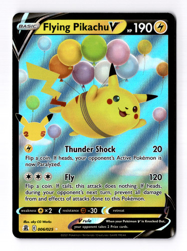 Flying pikachu 006 - v, 006/025
