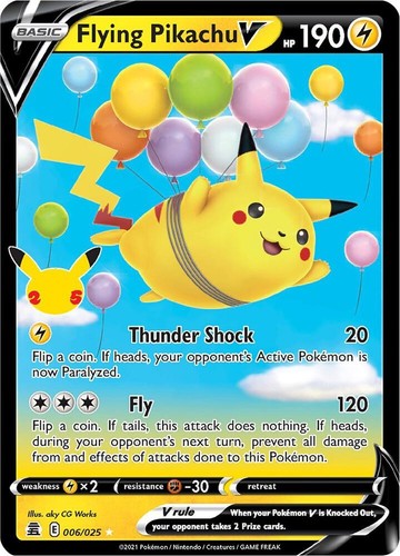 Flying pikachu 006 - flying, holo